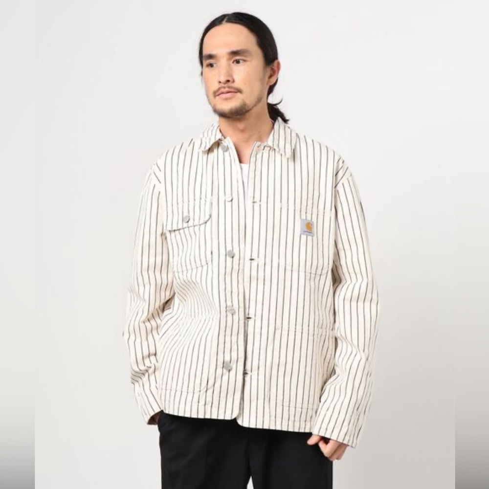 Carhartt Work in Progress WIP men’s trade stripe Michigan chore coat size XL